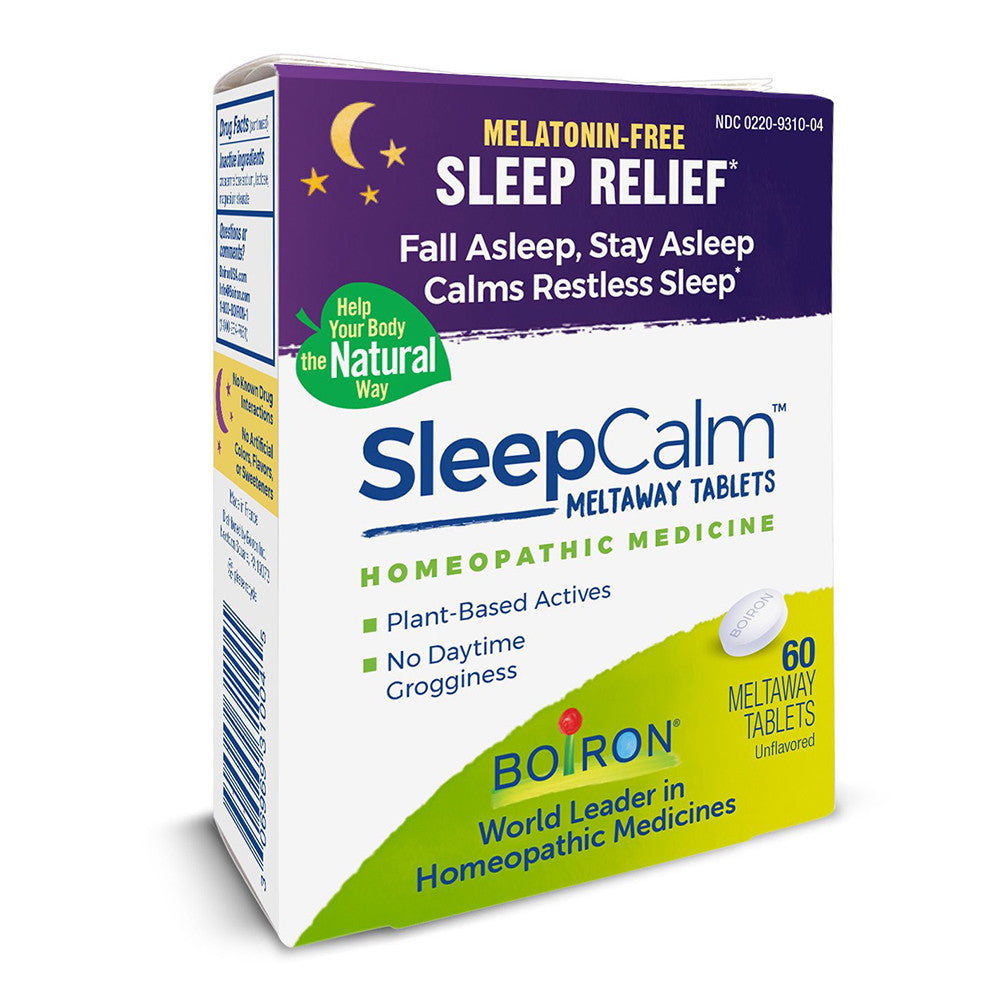 Boiron Sleepcalm Meltaway Melatonin-Free Homeopathic Medicine Tablets, 60 Ea